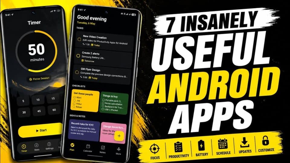 7 INSANELY Useful Productivity Apps for Android! (May 2026), a video by AppFlix Review