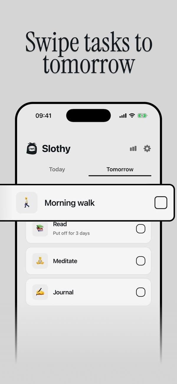 Slothy App Store screenshot 3
